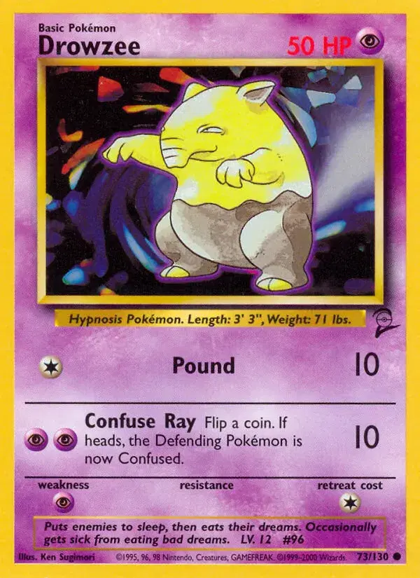 Drowzee Base Set 2 73