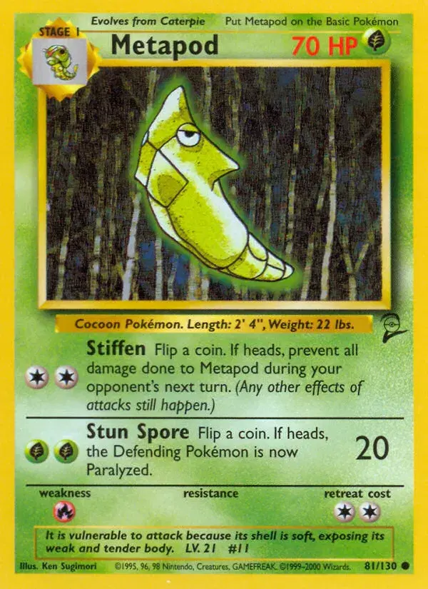 Metapod Base Set 2 81