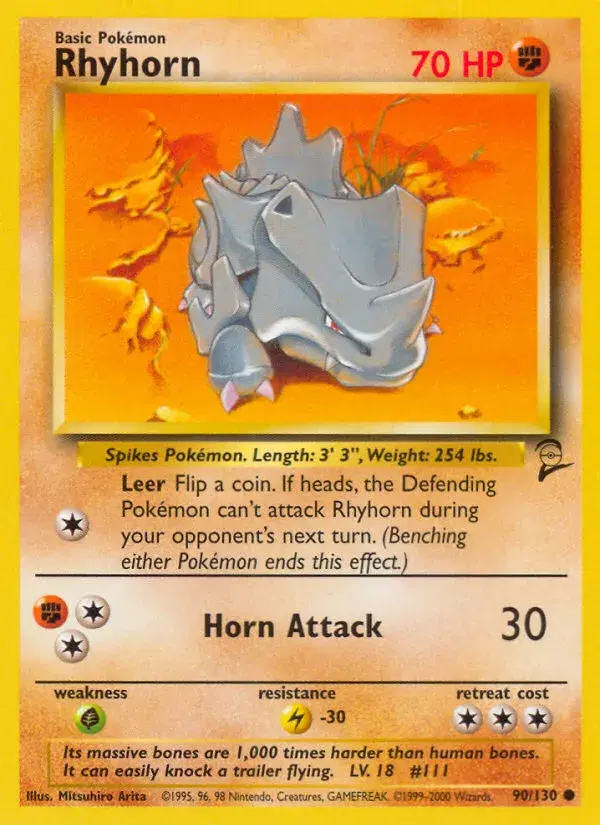 Rhyhorn Base Set 2 90