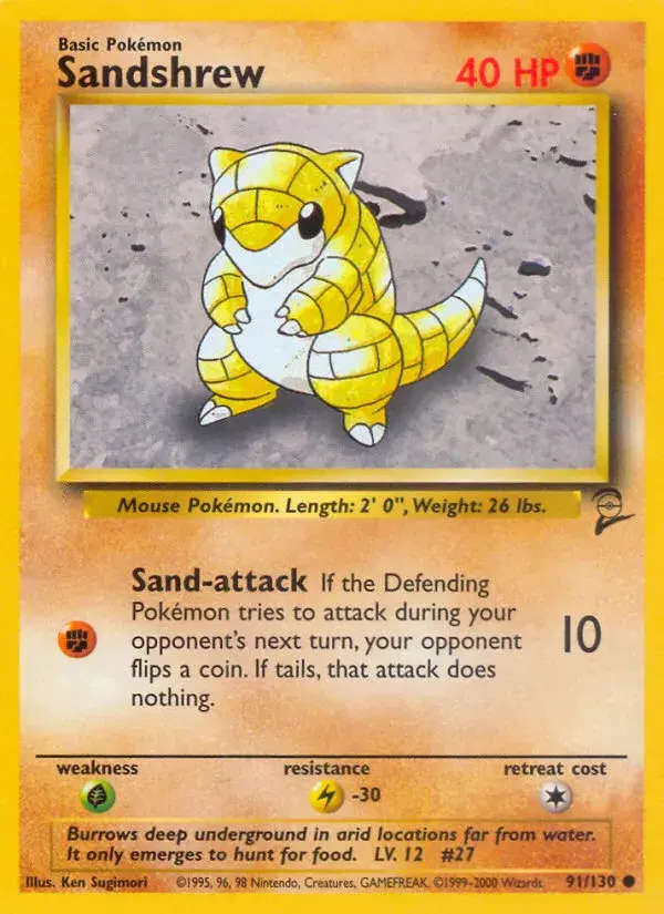 Sandshrew Base Set 2 91