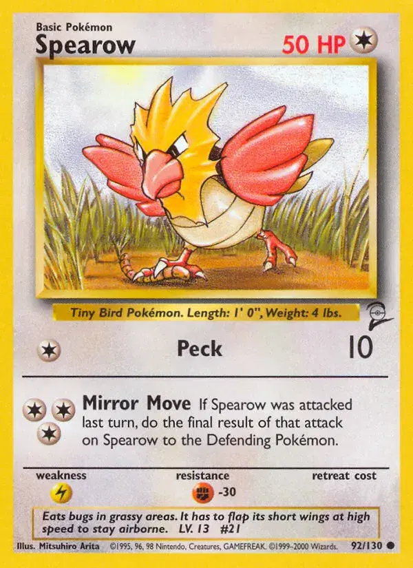 Spearow Base Set 2 92