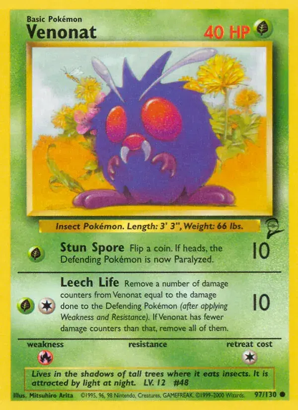 Venonat Base Set 2 97