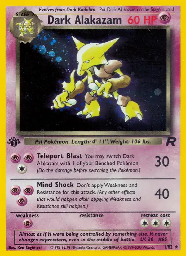 Dark Alakazam Team Rocket 1