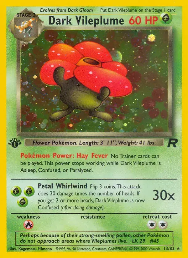 Dark Vileplume Team Rocket 13