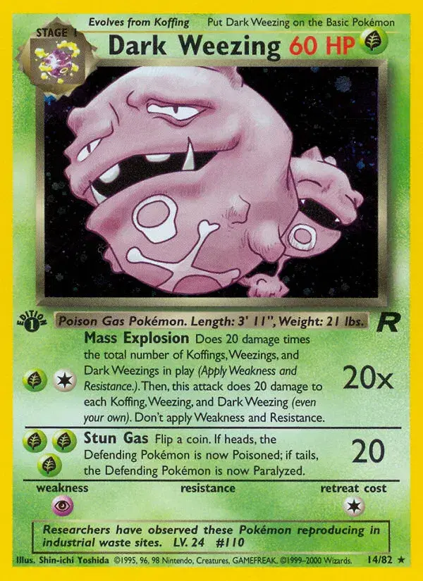 Dark Weezing Team Rocket 14