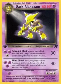 Dark Alakazam Team Rocket