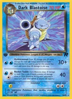 Dark Blastoise Team Rocket