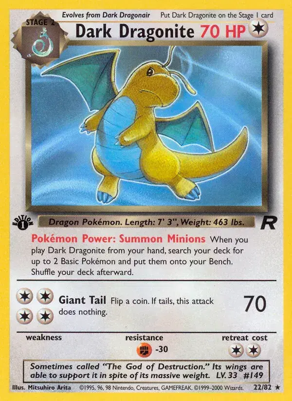 Dark Dragonite Team Rocket 22