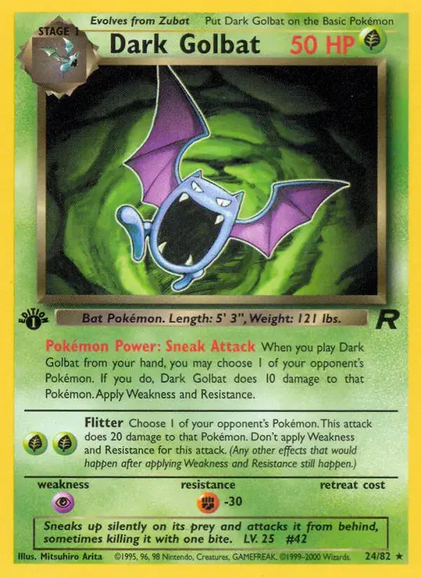 Dark Golbat Team Rocket 24
