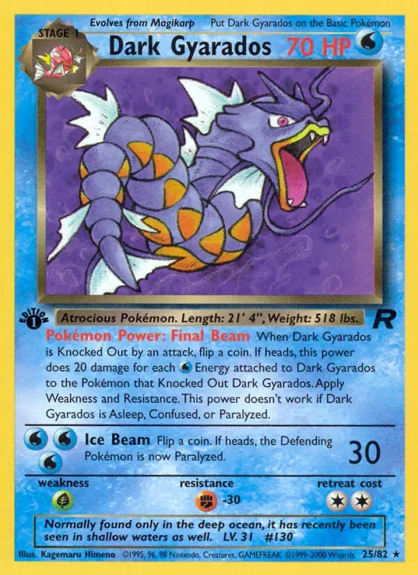 Dark Gyarados Team Rocket 25