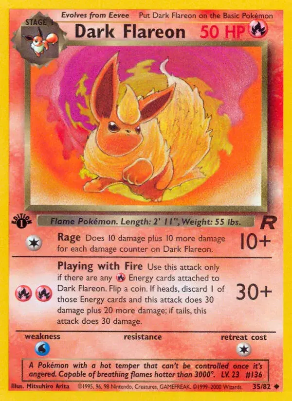 Dark Flareon Team Rocket 35