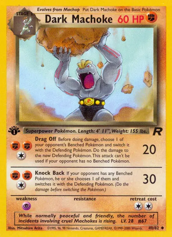 Dark Machoke Team Rocket 40