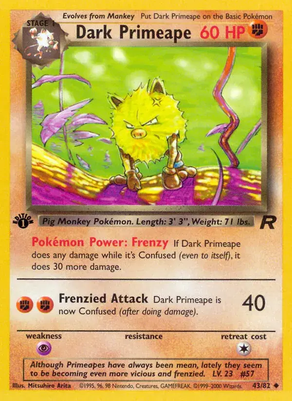 Dark Primeape Team Rocket 43