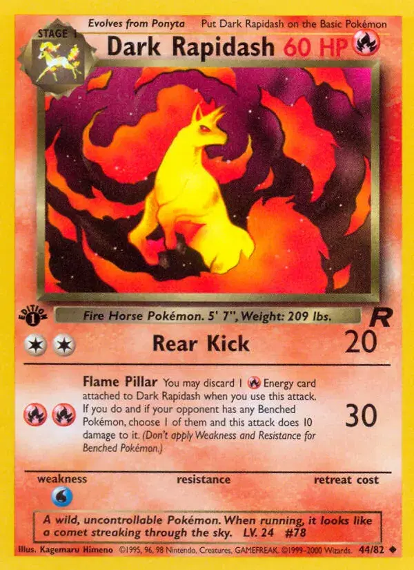 Dark Rapidash Team Rocket 44