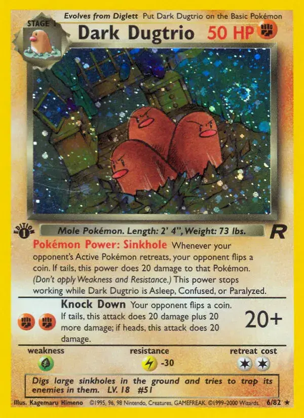 Dark Dugtrio Team Rocket 6