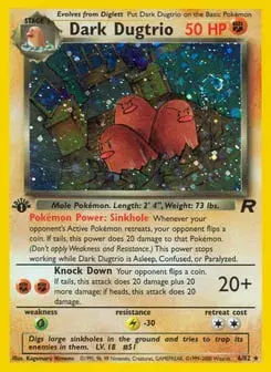 Dark Dugtrio Team Rocket
