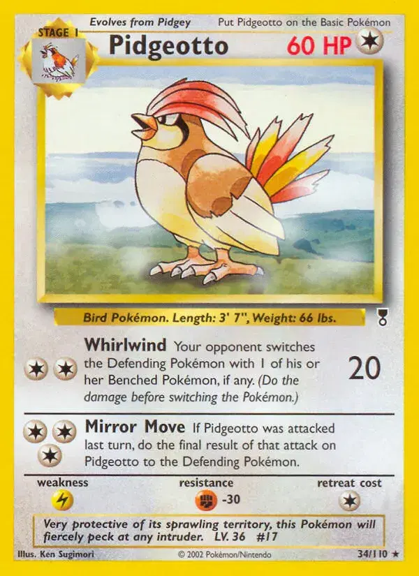 Pidgeotto Legendary Collection 34