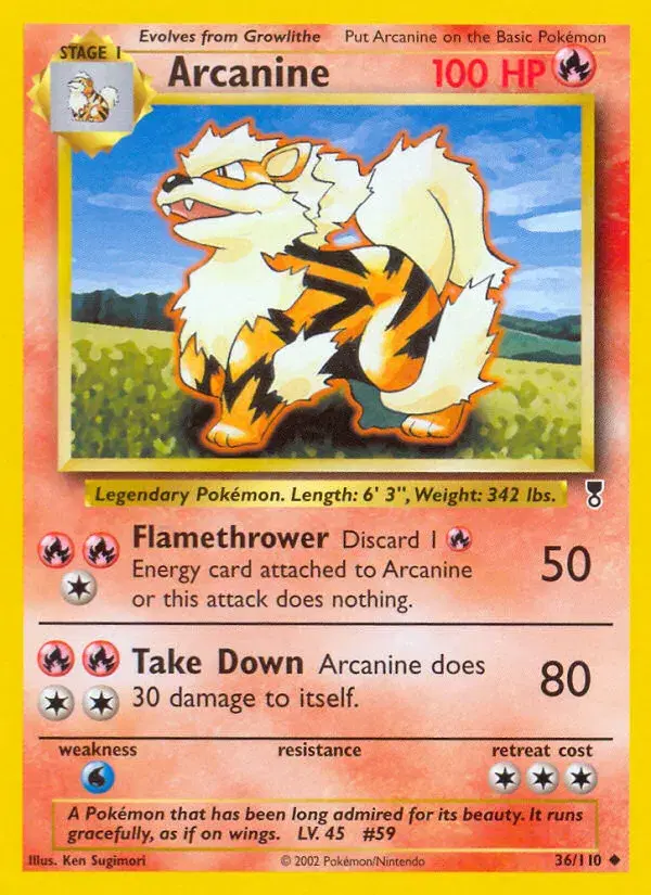 Arcanine Legendary Collection 36