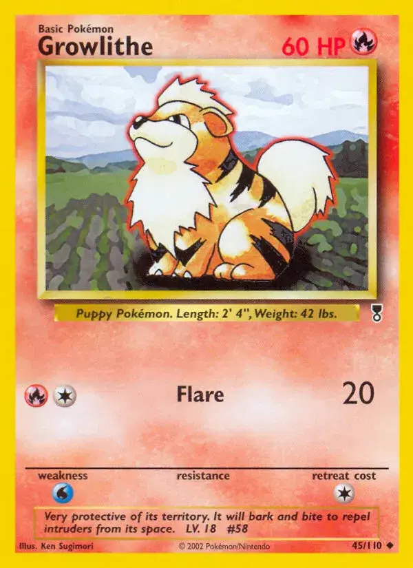 Growlithe Legendary Collection 45