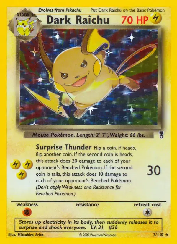 Dark Raichu Legendary Collection 7