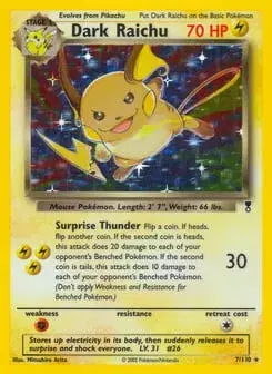 Dark Raichu Legendary Collection
