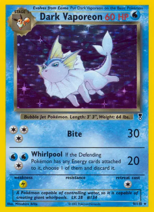 Dark Vaporeon Legendary Collection 9