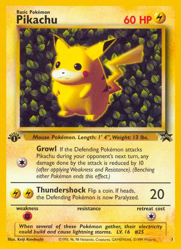 Pikachu Wizards Black Star Promos 1