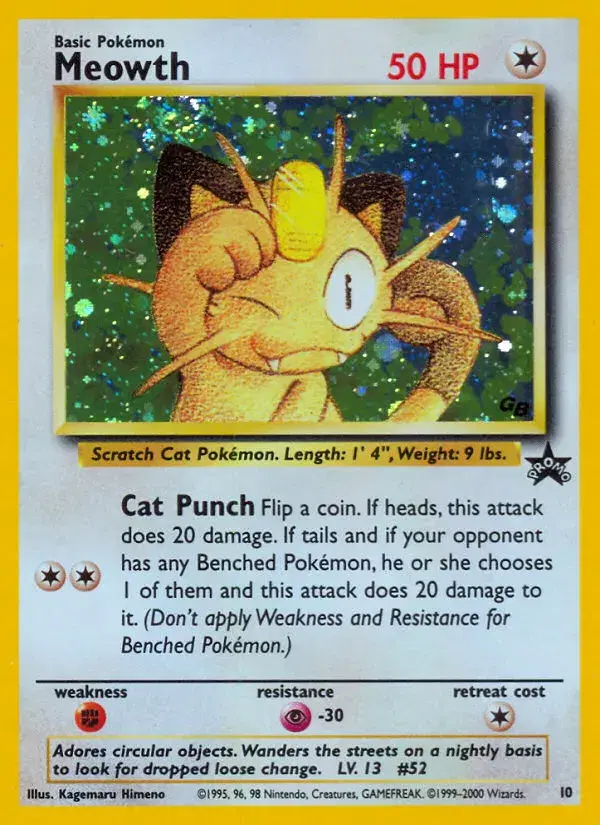 Meowth Wizards Black Star Promos 10