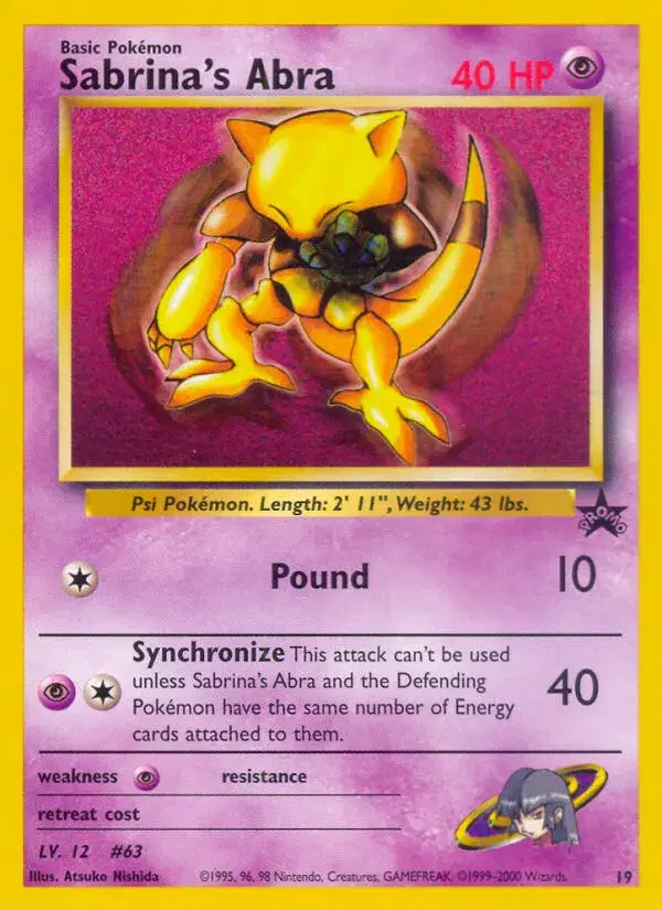 Sabrina's Abra Wizards Black Star Promos 19