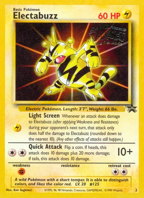 Electabuzz Wizards Black Star Promos 2