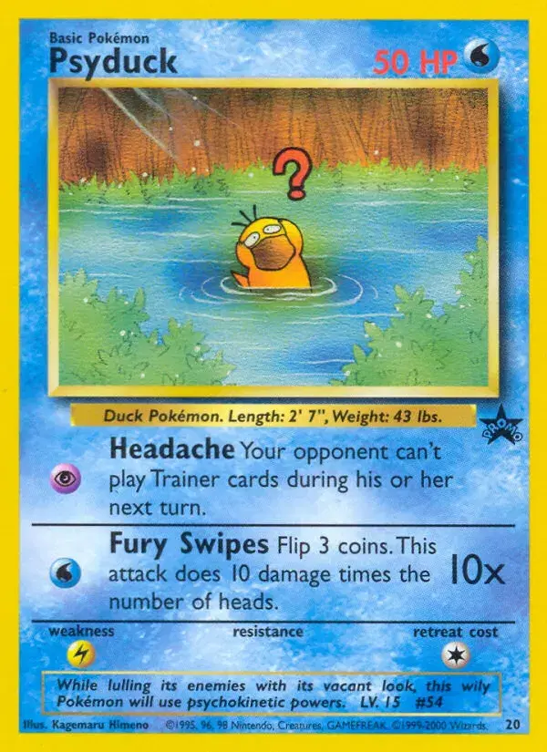 Psyduck Wizards Black Star Promos 20