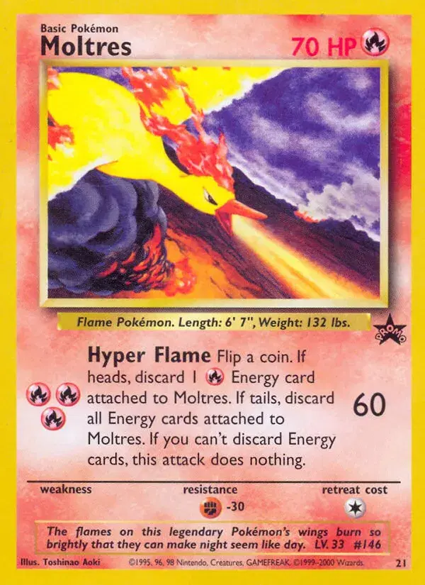 Moltres Wizards Black Star Promos 21