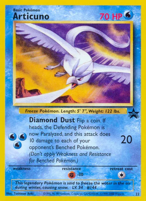 Articuno Wizards Black Star Promos 22