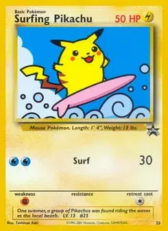 Surfing Pikachu Wizards Black Star Promos