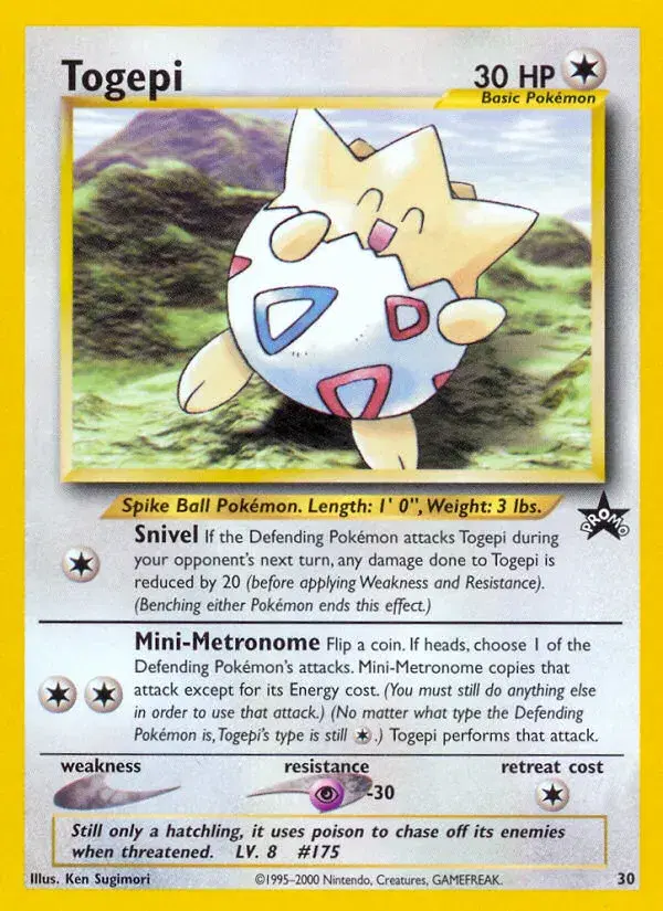 Togepi Wizards Black Star Promos 30