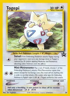 Togepi Wizards Black Star Promos