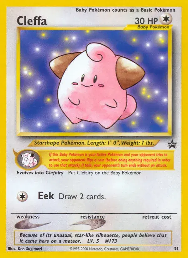 Cleffa Wizards Black Star Promos 31