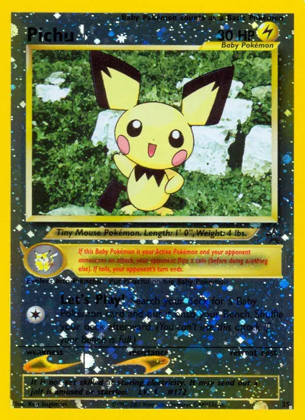 Pichu Wizards Black Star Promos 35