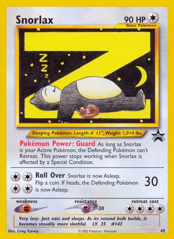 Snorlax Wizards Black Star Promos 49