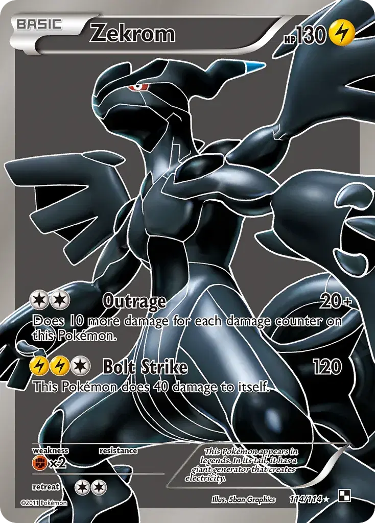 Zekrom Black & White 114