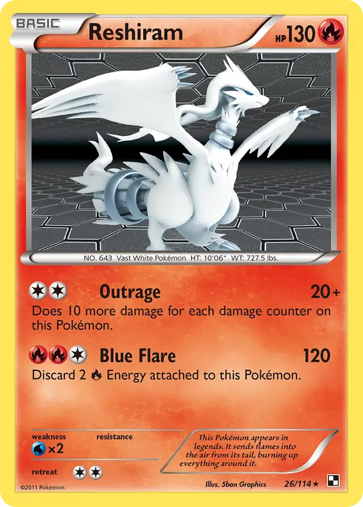 Reshiram Black & White 26