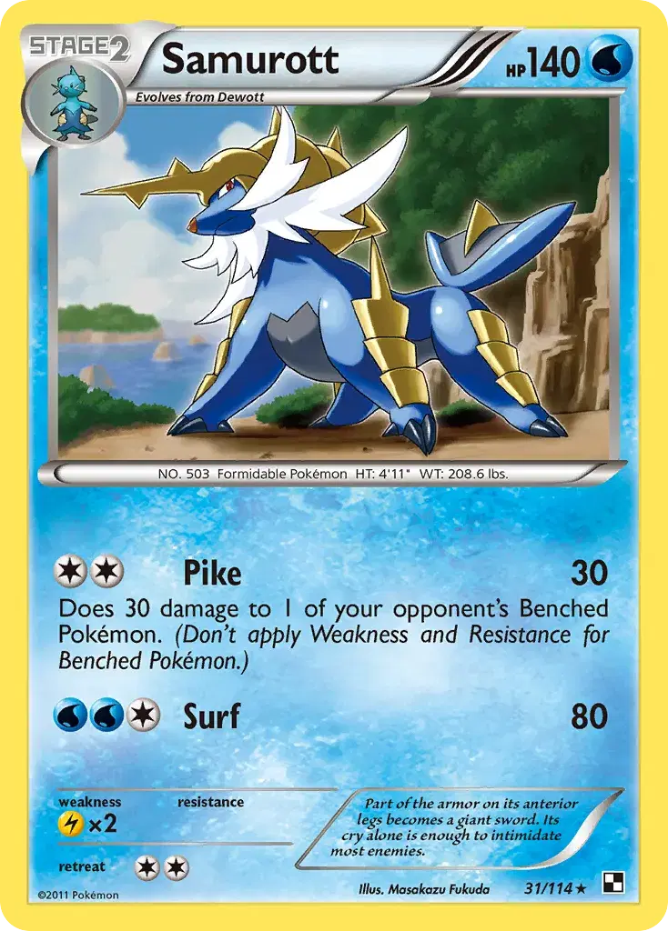 Samurott Black & White 31