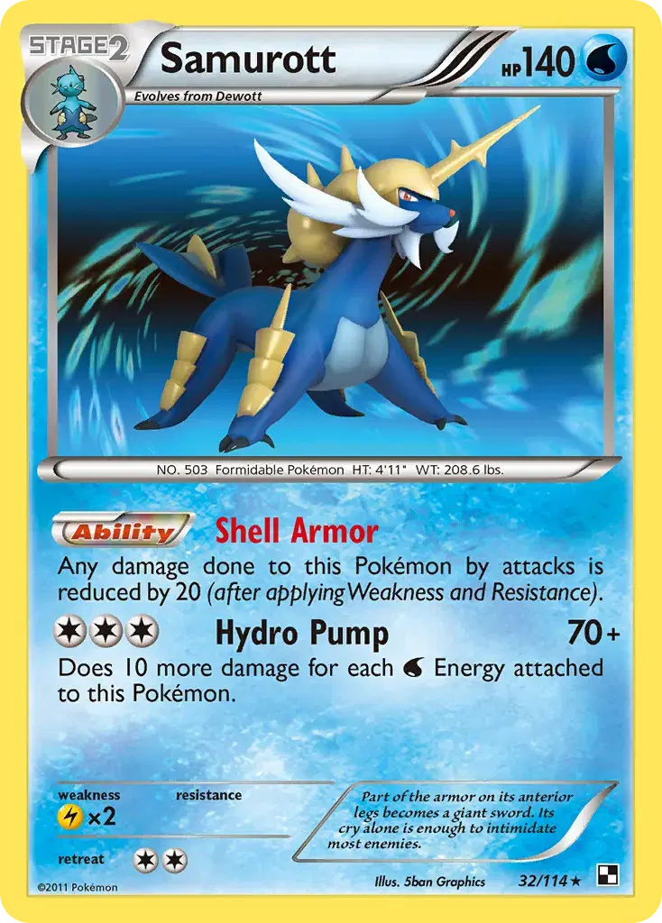 Samurott Black & White 32