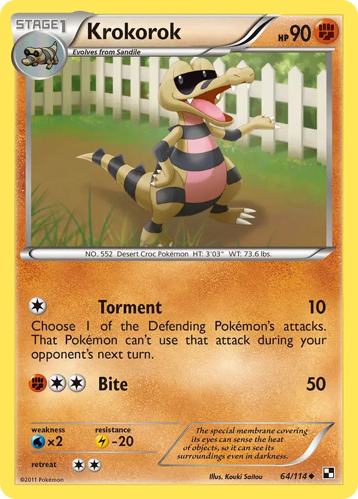 Krokorok Black & White 64