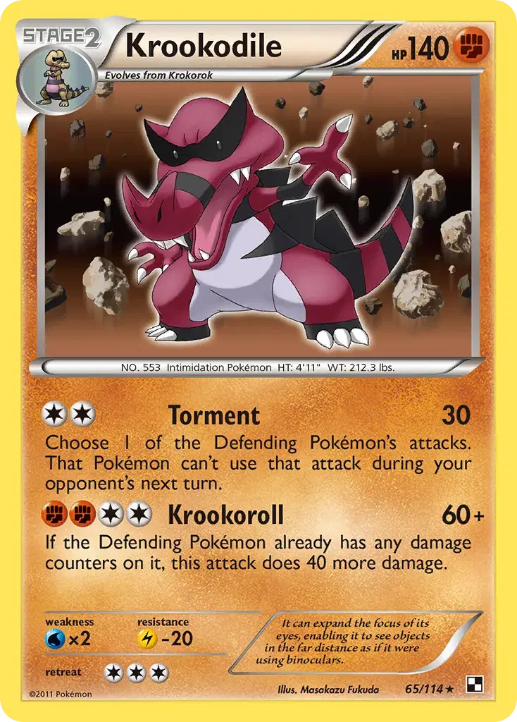 Krookodile Black & White 65