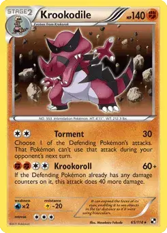 Krookodile Black & White