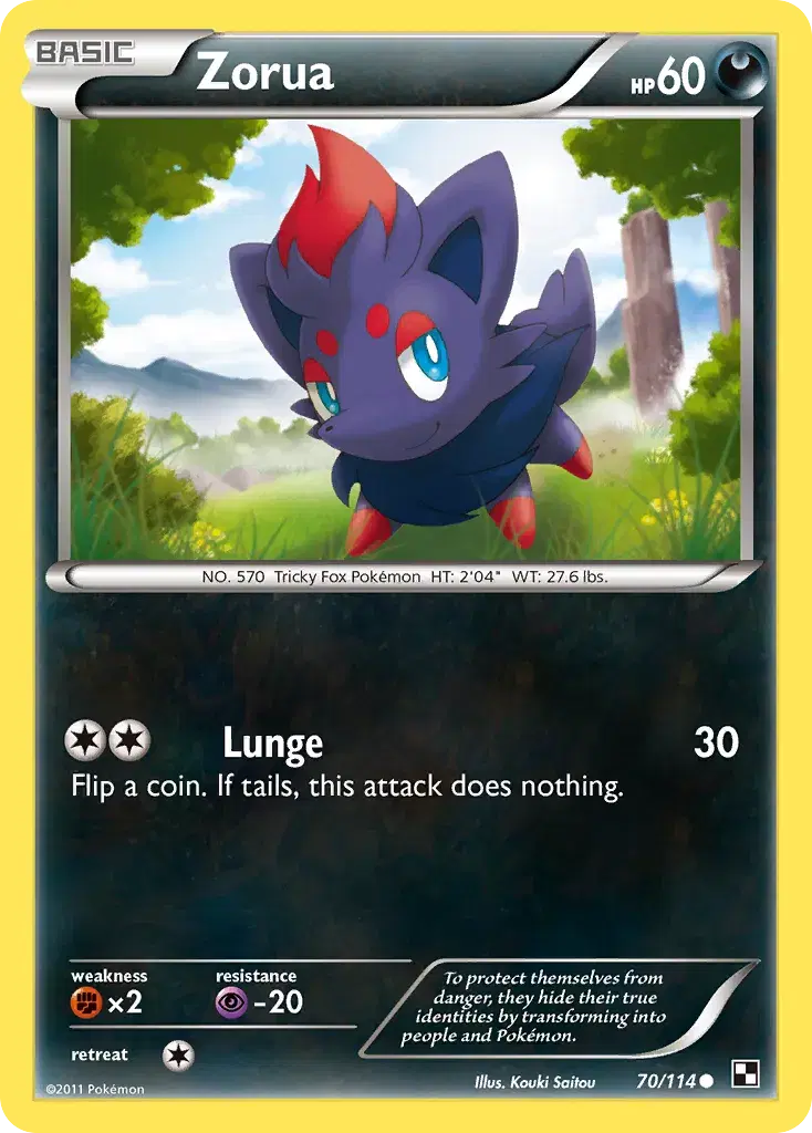 Zorua Black & White 70