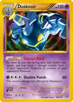 Dusknoir Plasma Blast