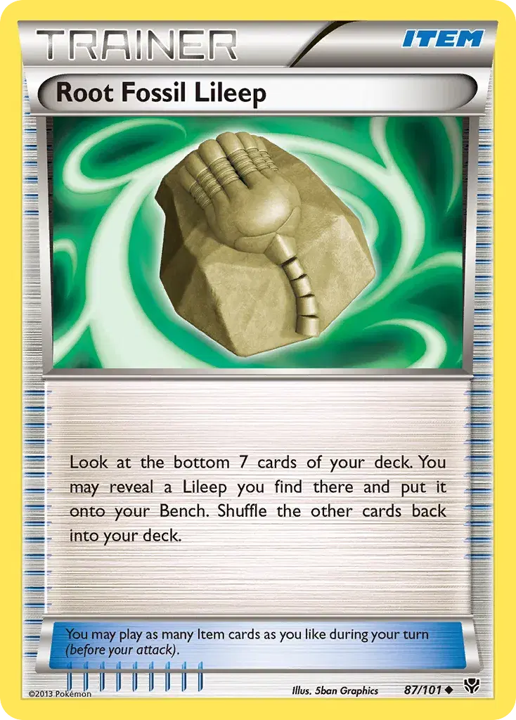Root Fossil Lileep Plasma Blast 87