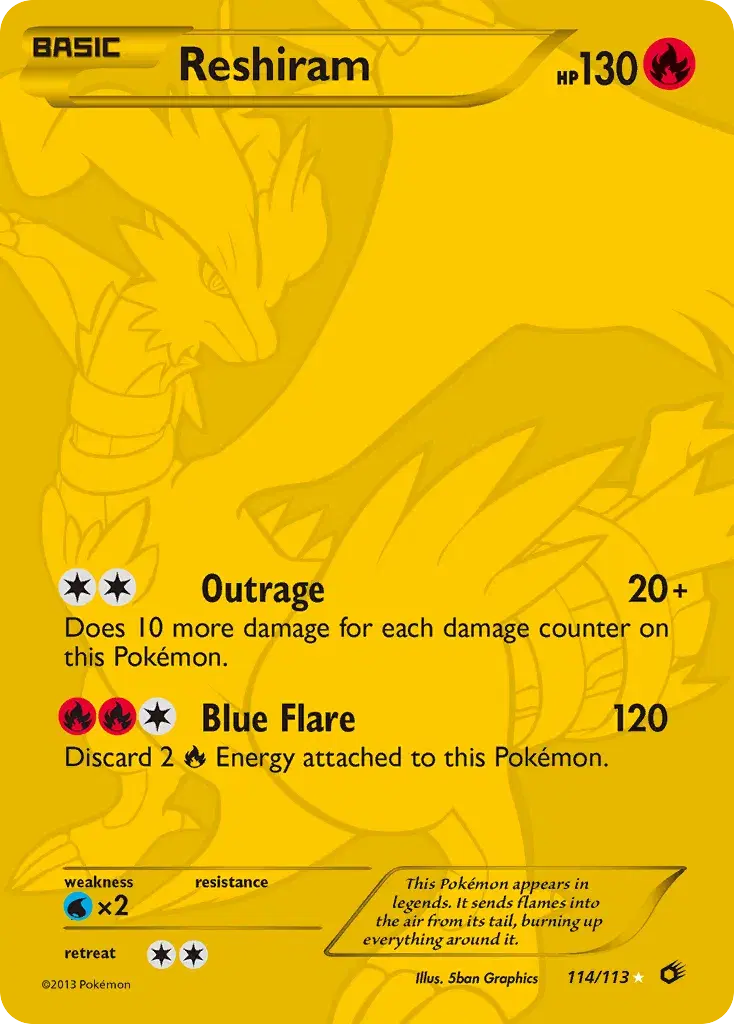 Reshiram Legendary Treasures 114